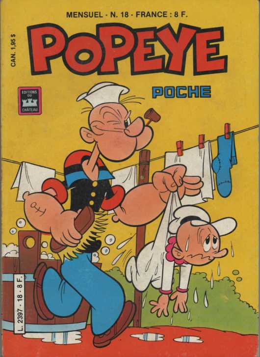 Scan de la Couverture Popeye Poche n 18